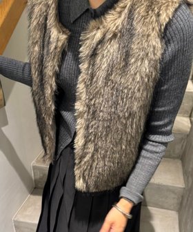 【アルシーヴ/archives】のLtd. Fake Fur Vest 人気、トレンドファッション・服の通販 founy(ファニー) ファッション Fashion レディースファッション WOMEN アウター Coat Outerwear トップス・カットソー Tops/Tshirt ベスト/ジレ Gilets/Vests トレンド Trend フロント Front ベスト Vest 今季 This Season 秋 Autumn/Fall |ID:prp329100004153669