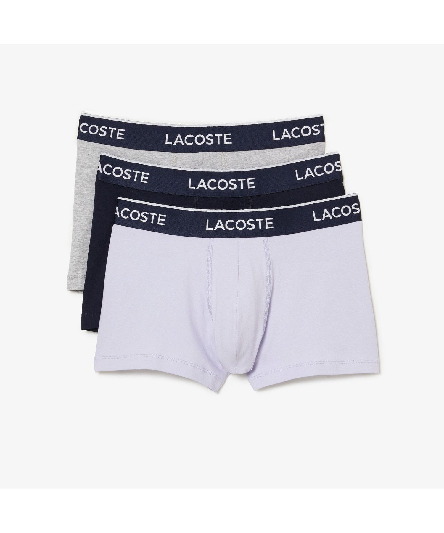 【ラコステ/LACOSTE / MEN】のブランドネームデザイン3パックボクサーパンツ インテリア・キッズ・メンズ・レディースファッション・服の通販 founy(ファニー) 　ファッション　Fashion　メンズファッション　MEN　ボトムス　Bottoms/Men　アンダー　Under　パープル|ID: prp329100004153864 ipo3291000000028612001