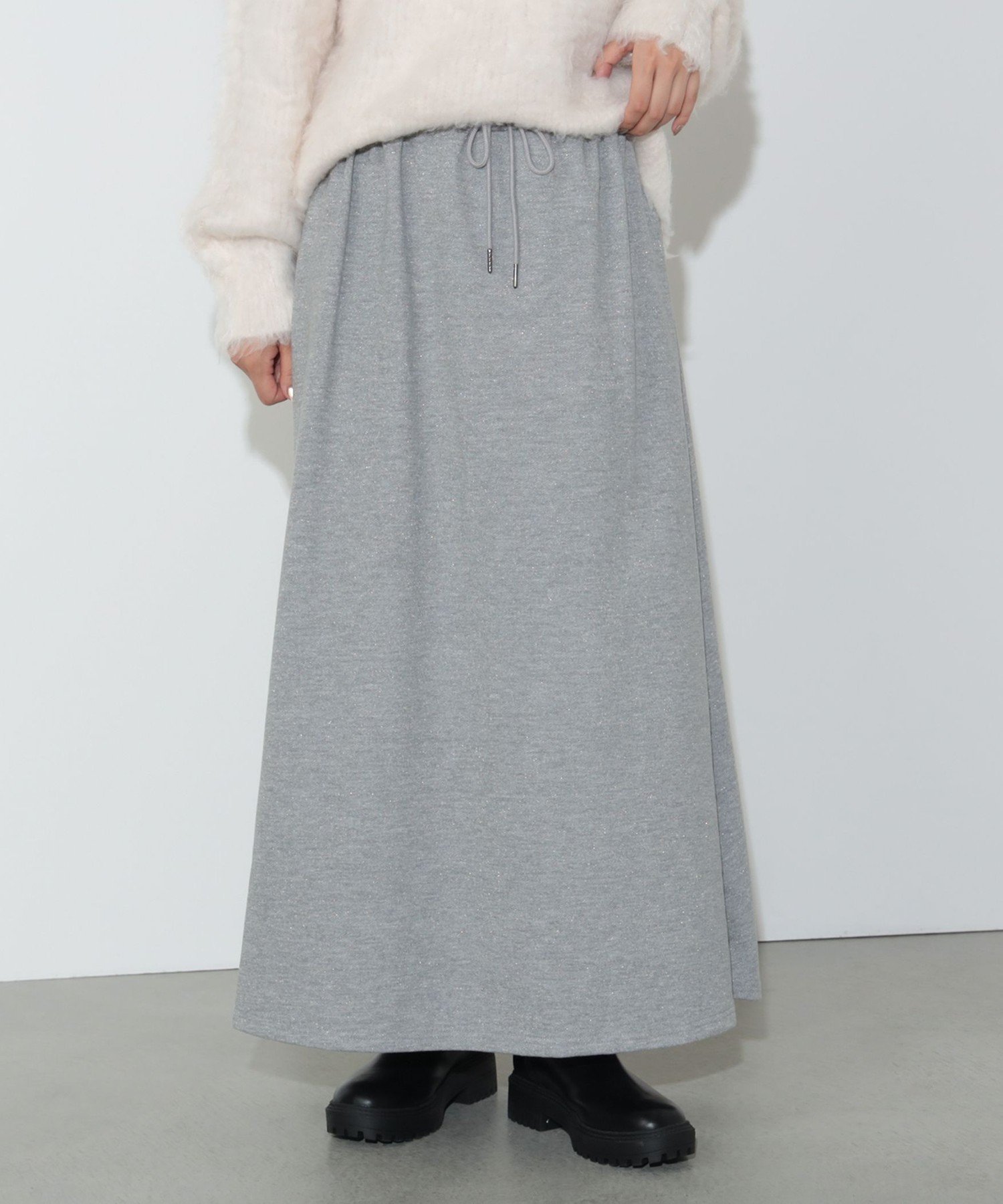 【ビームス ハート/BEAMS HEART】のラメ裏毛 フレアスカート 人気、トレンドファッション・服の通販 founy(ファニー) 　ファッション　Fashion　レディースファッション　WOMEN　スカート　Skirt　Aライン/フレアスカート　Flared A-Line Skirts　A/W・秋冬　Aw・Autumn/Winter・Fw・Fall-Winter　S/S・春夏　Ss・Spring/Summer　カットソー　Cut And Sew　シンプル　Simple　トレンド　Trend　フレア　Flare　ロング　Long　夏　Summer　春　Spring　 other-1|ID: prp329100004154028 ipo3291000000028613397