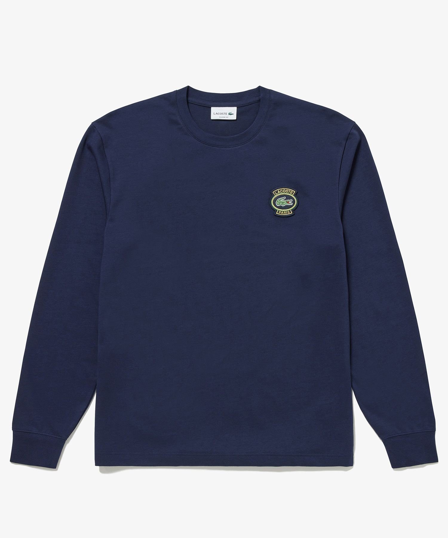 【ラコステ/LACOSTE / MEN】のヘビーウェイトエンブレムワッペン長袖Tシャツ インテリア・キッズ・メンズ・レディースファッション・服の通販 founy(ファニー) 　ファッション　Fashion　メンズファッション　MEN　クラシック　Classic　プレミアム　Premium　メンズ　Mens　人気　Popularity　長袖　Long Sleeve　ネイビー|ID: prp329100004154454 ipo3291000000028617334