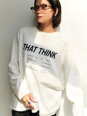 【ブラウンアンドストリート/Brown&Street】のThink ロンT 人気、トレンドファッション・服の通販 founy(ファニー) ファッション Fashion レディースファッション WOMEN トップス・カットソー Tops/Tshirt ロング / Tシャツ T-Shirts 春 Spring クール Cool ジャケット Jacket スラックス Slacks 人気 Popularity フォルム Form 無地 Plain Color ワイド Wide 再入荷 Restock/Back In Stock/Re Arrival |ID:prp329100004154470