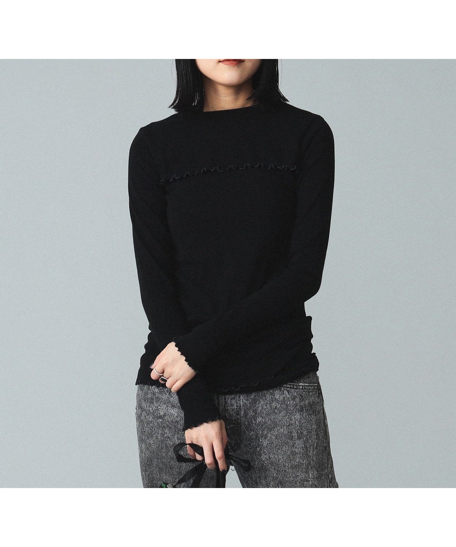 【その他のブランド/Other】のmaturely / Mellow Long Sleeve T-shirt インテリア・キッズ・メンズ・レディースファッション・服の通販 founy(ファニー) 　ファッション　Fashion　レディースファッション　WOMEN　トップス・カットソー　Tops/Tshirt　シャツ/ブラウス　Shirts/Blouses　ロング / Tシャツ　T-Shirts　おすすめ　Recommend　インナー　Inner　カットソー　Cut And Sew　フィット　Fit　BLACK|ID: prp329100004154514 ipo3291000000028623745