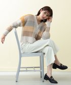 【ビームス ハート/BEAMS HEART】のチェック Vネック カーディガン 24AW IVORY|ID: prp329100004154610 ipo3291000000028624593