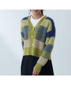 【ビームス ハート/BEAMS HEART】のチェック Vネック カーディガン 24AW LIME|ID: prp329100004154610 ipo3291000000028624599