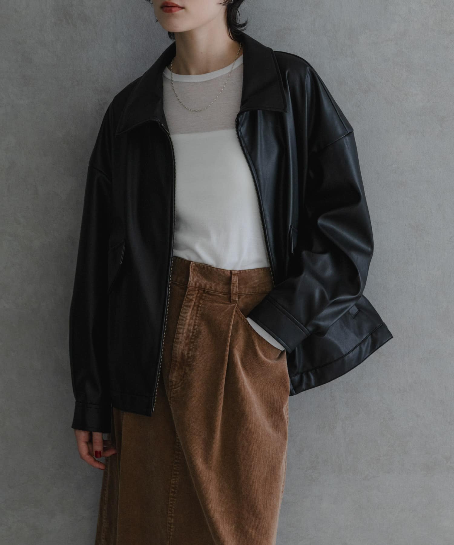 【アーバンリサーチ/URBAN RESEARCH】のレザーライクジップブルゾン 人気、トレンドファッション・服の通販 founy(ファニー) 　ファッション　Fashion　レディースファッション　WOMEN　アウター　Coat Outerwear　ブルゾン　Blouson/Jackets　2024年　2024　2024-2025秋冬・A/W　Aw/Autumn/Winter/Fw/Fall/2024-2025　A/W・秋冬　Aw・Autumn/Winter・Fw・Fall-Winter　冬　Winter　トレンド　Trend　フェイクレザー　Faux Leather　ブルゾン　Blouson　ベーシック　Basic　ワイド　Wide　今季　This Season　 other-1|ID: prp329100004154748 ipo3291000000028625718