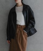 【アーバンリサーチ/URBAN RESEARCH】のレザーライクジップブルゾン 人気、トレンドファッション・服の通販 founy(ファニー) ファッション Fashion レディースファッション WOMEN アウター Coat Outerwear ブルゾン Blouson/Jackets 2024年 2024 2024-2025秋冬・A/W Aw/Autumn/Winter/Fw/Fall/2024-2025 A/W・秋冬 Aw・Autumn/Winter・Fw・Fall-Winter 冬 Winter トレンド Trend フェイクレザー Faux Leather ブルゾン Blouson ベーシック Basic ワイド Wide 今季 This Season thumbnail BLACK|ID: prp329100004154748 ipo3291000000028625720