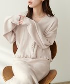 【ナチュラルクチュール/natural couture】の【WEB限定】ポコポコフラワー柄リブニットカーディガン 人気、トレンドファッション・服の通販 founy(ファニー) ファッション Fashion レディースファッション WOMEN トップス・カットソー Tops/Tshirt ニット Knit Tops カーディガン Cardigans 2024年 2024 2024-2025秋冬・A/W Aw/Autumn/Winter/Fw/Fall/2024-2025 キャミワンピース Cami Dress スラックス Slacks セットアップ Set Up デニム Denim パール Pearl フェミニン Feminine フラワー Flower フリル Frills フレア Flare ポケット Pocket リブニット Rib Knit エレガント 上品 Elegant thumbnail アイボリー|ID: prp329100004154762 ipo3291000000028625790