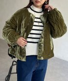 【シェトワ/Chez toi】のベルベットキルティングジャケット 人気、トレンドファッション・服の通販 founy(ファニー) ファッション Fashion レディースファッション WOMEN アウター Coat Outerwear ジャケット Jackets A/W・秋冬 Aw・Autumn/Winter・Fw・Fall-Winter キルティング Quilting ジャケット Jacket トレンド Trend フォーマル Formal ベルベット Velvet エレガント 上品 Elegant 無地 Plain Color thumbnail カーキ|ID: prp329100004154913 ipo3291000000028825638