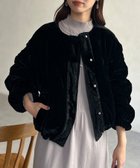 【シェトワ/Chez toi】のベルベットキルティングジャケット ブラック|ID: prp329100004154913 ipo3291000000028825639