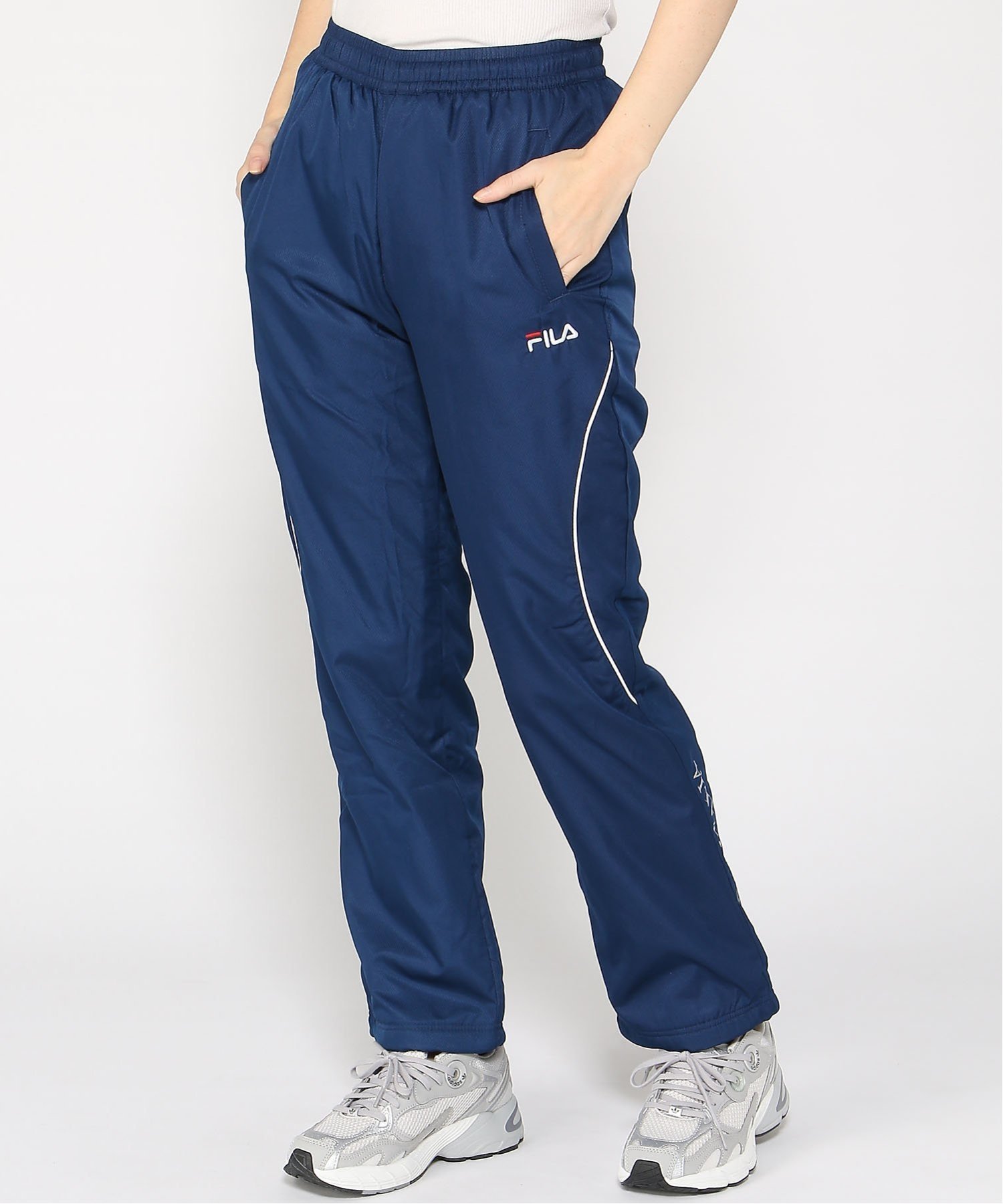 【ニッキー/nikki】のFILA/ロングパンツ インテリア・キッズ・メンズ・レディースファッション・服の通販 founy(ファニー) 　ファッション　Fashion　レディースファッション　WOMEN　パンツ　Pants　ロング　Long　NV|ID: prp329100004154974 ipo3291000000028627047