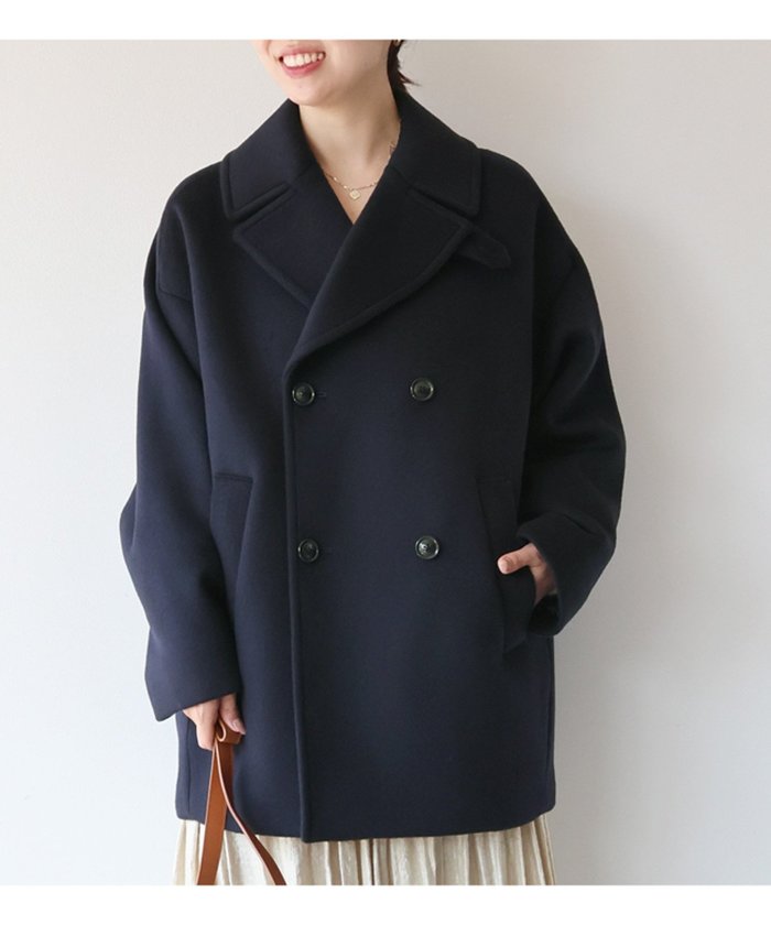 【マイカ ディール/MICA & DEAL】の【TICCA】ピーコート インテリア・キッズ・メンズ・レディースファッション・服の通販 founy(ファニー) https://founy.com/ ファッション Fashion レディースファッション WOMEN アウター Coat Outerwear コート Coats ベーシック Basic ロング Long ワーク Work エレガント 上品 Elegant ビジネス 仕事 通勤 Business |ID: prp329100004155026 ipo3291000000028695309