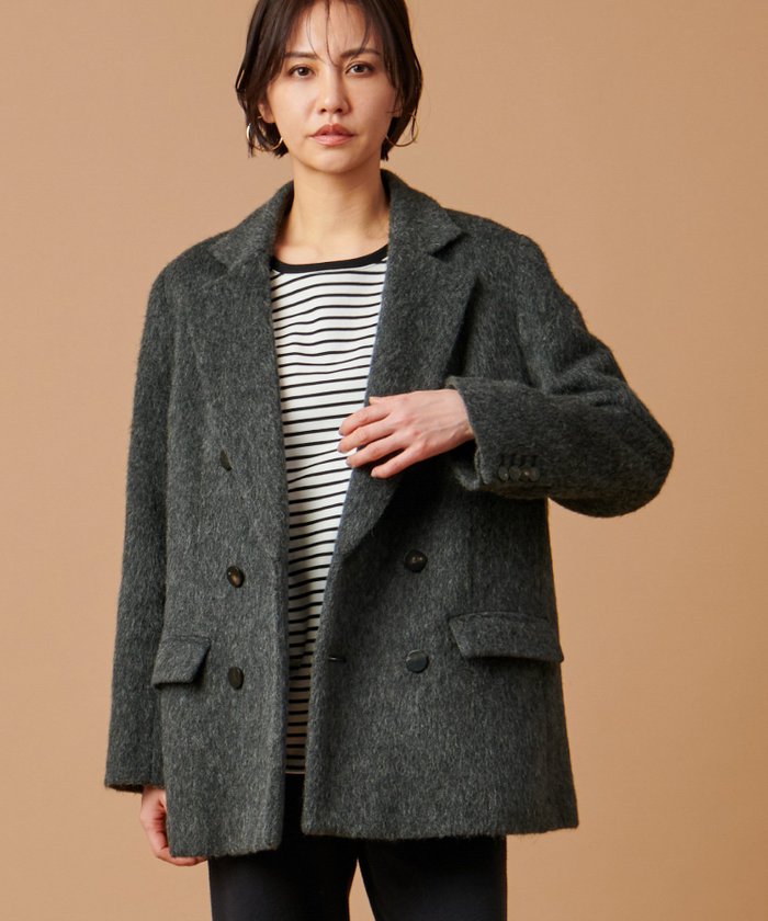 【マイカ ディール/MICA & DEAL】の【marmors】shaggy doble talored jacket インテリア・キッズ・メンズ・レディースファッション・服の通販 founy(ファニー) https://founy.com/ ファッション Fashion レディースファッション WOMEN アウター Coat Outerwear ジャケット Jackets イタリア Italy トレンド Trend 定番 Standard パーカー Hoodie モヘア Mohair おすすめ Recommend |ID: prp329100004155031 ipo3291000000028627393