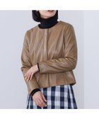 【その他のブランド/Other】のフェイクレザー ジップブルゾン BROWN|ID: prp329100004155326 ipo3291000000028629168