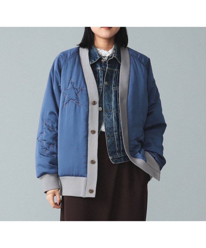 【その他のブランド/Other】のmaturely / Star Quilted Cardigan インテリア・キッズ・メンズ・レディースファッション・服の通販 founy(ファニー) https://founy.com/ ファッション Fashion レディースファッション WOMEN トップス・カットソー Tops/Tshirt カーディガン Cardigans おすすめ Recommend カーディガン Cardigan キルト Quilt サテン Satin ワッシャー Washer |ID: prp329100004155346 ipo3291000000028629300