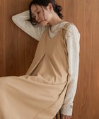 【ブージュルード/Bou Jeloud】のマットサテンタックリボンワンピース BEIGE|ID: prp329100004155409 ipo3291000000028629687