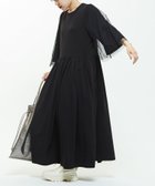 【コンバーストウキョウ/CONVERSE TOKYO】のTULLE DOCKING DRESS 人気、トレンドファッション・服の通販 founy(ファニー) ファッション Fashion レディースファッション WOMEN ワンピース Dress ドレス Party Dresses ギャザー Gather シンプル Simple チュール Tulle ドッキング Docking フェミニン Feminine ワンポイント One Point エレガント 上品 Elegant thumbnail ブラック|ID: prp329100004155412 ipo3291000000028629698