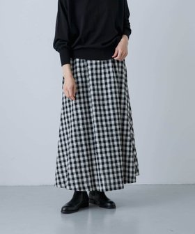 【かぐれ/kagure / URBAN RESEARCH】のギンガムチェックフレアスカート 人気、トレンドファッション・服の通販 founy(ファニー) ファッション Fashion レディースファッション WOMEN スカート Skirt Aライン/フレアスカート Flared A-Line Skirts カットソー Cut And Sew キュプラ Cupra シンプル Simple チェック Check フレア Flare ポケット Pocket リネン Linen 冬 Winter A/W・秋冬 Aw・Autumn/Winter・Fw・Fall-Winter おすすめ Recommend 2024年 2024 エレガント 上品 Elegant 2024-2025秋冬・A/W Aw/Autumn/Winter/Fw/Fall/2024-2025 |ID:prp329100004155422