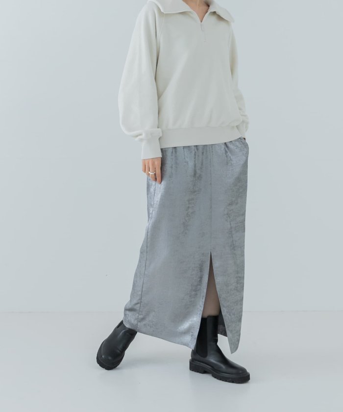 【アーバンリサーチ/URBAN RESEARCH】のグリッターロングスカート インテリア・キッズ・メンズ・レディースファッション・服の通販 founy(ファニー) https://founy.com/ ファッション Fashion レディースファッション WOMEN スカート Skirt ロングスカート Long Skirt 2024年 2024 2024-2025秋冬・A/W Aw/Autumn/Winter/Fw/Fall/2024-2025 A/W・秋冬 Aw・Autumn/Winter・Fw・Fall-Winter 冬 Winter スウェット Sweat スリット Slit タイツ Tights トレンド Trend フロント Front 今季 This Season |ID: prp329100004155440 ipo3291000000028629803