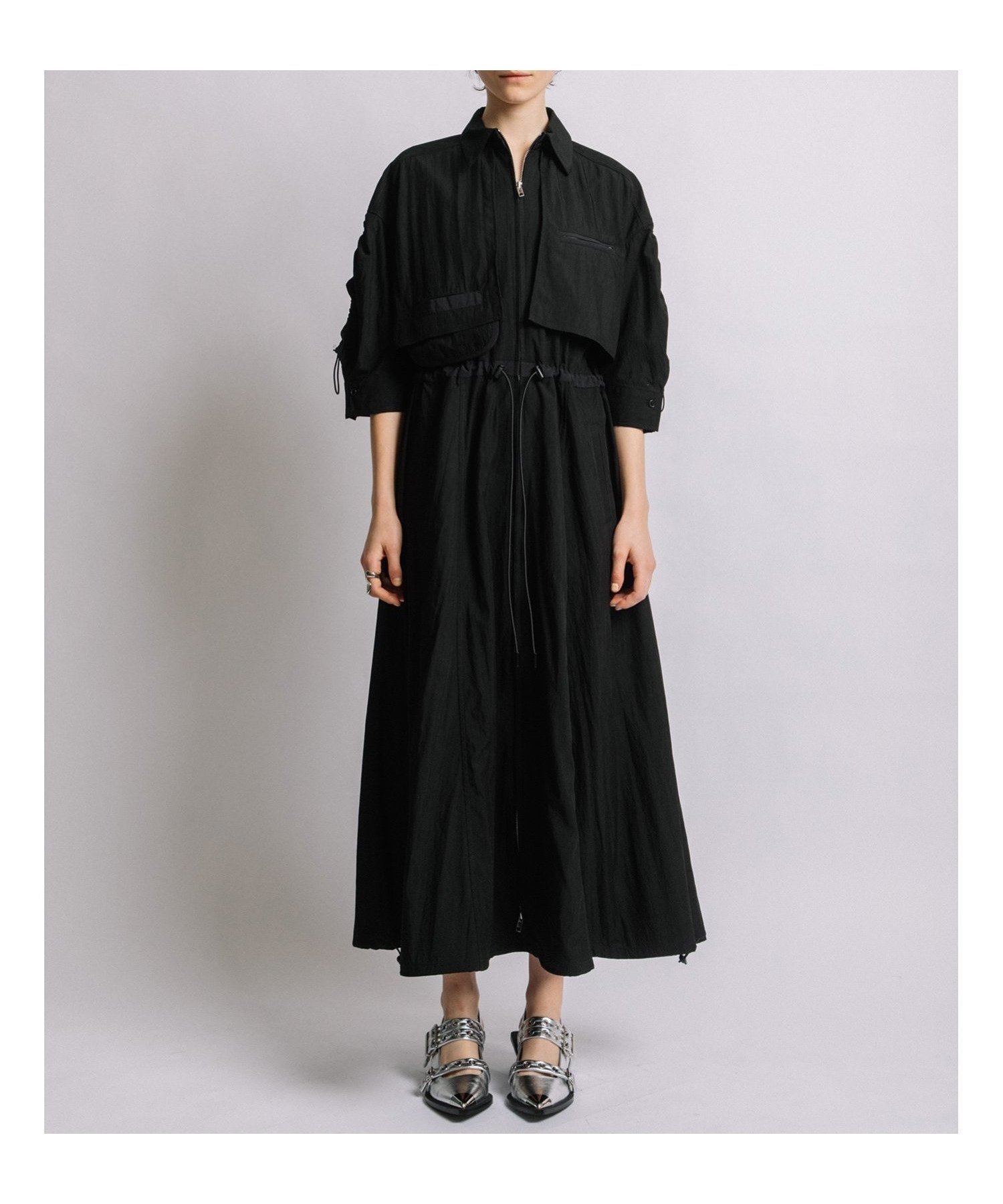 【アウラアイラ/AULA AILA】のWAIST DRAWSTRING SHIRT ONE-PIECE 人気、トレンドファッション・服の通販 founy(ファニー) 　ファッション　Fashion　レディースファッション　WOMEN　トップス・カットソー　Tops/Tshirt　シャツ/ブラウス　Shirts/Blouses　アシンメトリー　Asymmetry　バルーン　Balloon　フォルム　Form　フレア　Flare　ボトム　Bottom　ポケット　Pocket　ヨーク　Yoke　リラックス　Relax　 other-1|ID: prp329100004155447 ipo3291000000028629842