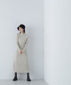 【ナチュラル ビューティー ベーシック/NATURAL BEAUTY BASIC】のキュウシンリブフレアニットワンピース オフグレージュ3|ID: prp329100004155500 ipo3291000000028630166