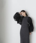 【ナチュラル ビューティー ベーシック/NATURAL BEAUTY BASIC】のチュールカーデ ニットワンピセット 人気、トレンドファッション・服の通販 founy(ファニー) ファッション Fashion レディースファッション WOMEN ワンピース Dress ニットワンピース Knit Dresses A/W・秋冬 Aw・Autumn/Winter・Fw・Fall-Winter カーディガン Cardigan ギャザー Gather クロップド Cropped チュール Tulle バランス Balance 畦 Ridge thumbnail グレー×クロ2|ID: prp329100004155508 ipo3291000000028630213