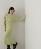 【ナチュラル ビューティー ベーシック/NATURAL BEAUTY BASIC】のコンパクトビスチェニットワンピース 人気、トレンドファッション・服の通販 founy(ファニー) ファッション Fashion レディースファッション WOMEN ワンピース Dress ニットワンピース Knit Dresses カッティング Cutting コンパクト Compact シンプル Simple ストレッチ Stretch スリット Slit ビスチェ Bustier フェミニン Feminine 畦 Ridge thumbnail ライムグリーン|ID: prp329100004155510 ipo3291000000028630225