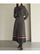 【リリーブラウン/Lily Brown】のクラシカルパターンプリーツスカート 人気、トレンドファッション・服の通販 founy(ファニー) ファッション Fashion レディースファッション WOMEN スカート Skirt プリーツスカート Pleated Skirts おすすめ Recommend クラシカル Classical セットアップ Set Up チェーン Chain ドット Dot プリーツ Pleats ポケット Pocket エレガント 上品 Elegant thumbnail BLK[009]|ID: prp329100004155614 ipo3291000000028906382