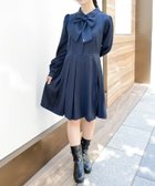 【アクシーズファム/axes femme】のリボン付きプリーツミニワンピース 人気、トレンドファッション・服の通販 founy(ファニー) ファッション Fashion レディースファッション WOMEN ワンピース Dress おすすめ Recommend カーディガン Cardigan プリーツ Pleats プレート Plate ベスト Vest リボン Ribbon thumbnail 紺|ID: prp329100004155651 ipo3291000000028631753