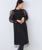 【その他のブランド/Other】のチュールスリーブ ワンピース 人気、トレンドファッション・服の通販 founy(ファニー) ファッション Fashion レディースファッション WOMEN ワンピース Dress おすすめ Recommend エレガント 上品 Elegant カフス Cuffs スリーブ Sleeve チュール Tulle パール Pearl 結婚式 Wedding Ceremony thumbnail BLACK|ID: prp329100004155695 ipo3291000000028632389