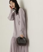 【プロポーション ボディドレッシング/PROPORTION BODY DRESSING】の裾チュールロングニットワンピース 24AW ラベンダー|ID: prp329100004155713 ipo3291000000028632493