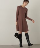 【プロポーション ボディドレッシング/PROPORTION BODY DRESSING】のリブミニニットワンピース 24AW ブラウン|ID: prp329100004155719 ipo3291000000028675744