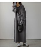 【その他のブランド/Other】のワッフルルーズワンピース 人気、トレンドファッション・服の通販 founy(ファニー) ファッション Fashion レディースファッション WOMEN ワンピース Dress おすすめ Recommend お家時間・ステイホーム Home Time/Stay Home シンプル Simple ジャケット Jacket デニム Denim ベスト Vest ポケット Pocket ルーズ Loose ロング Long ワッフル Waffle thumbnail チャコール|ID: prp329100004155898 ipo3291000000028640607