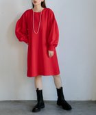 【サニーレーベル/Sonny Label / URBAN RESEARCH】の袖ボリュームスウェットミニワンピース 人気、トレンドファッション・服の通販 founy(ファニー) ファッション Fashion レディースファッション WOMEN ワンピース Dress 2024年 2024 2024-2025秋冬・A/W Aw/Autumn/Winter/Fw/Fall/2024-2025 A/W・秋冬 Aw・Autumn/Winter・Fw・Fall-Winter 冬 Winter おすすめ Recommend ショルダー Shoulder スリーブ Sleeve チュニック Tunic ドロップ Drop ミドル Middle ロング Long thumbnail レッド|ID: prp329100004155932 ipo3291000000028642789