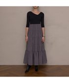 【ミエリインヴァリアント/MIELIINVARIANT】のTiered Docking Bicolor Dress GRAY|ID: prp329100004156042 ipo3291000000028643537