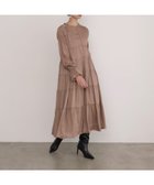 【ミエリインヴァリアント/MIELIINVARIANT】のSatin Tiered Gather Dress MOCHA|ID: prp329100004156044 ipo3291000000028643564