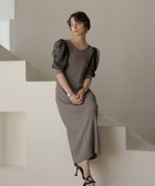 【ミエリインヴァリアント/MIELIINVARIANT】のSemi Tight Puff Knit Dress MOCHA|ID: prp329100004156045 ipo3291000000028643568