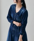 【ラナン/Ranan】のロング丈デニムワンピース 人気、トレンドファッション・服の通販 founy(ファニー) ファッション Fashion レディースファッション WOMEN ワンピース Dress デニム Denim ユーズド Used ロング Long 切替 Switching thumbnail インディゴ|ID: prp329100004156065 ipo3291000000028949359