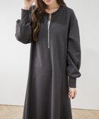 【その他のブランド/Other】のハーフジップワンピース 人気、トレンドファッション・服の通販 founy(ファニー) ファッション Fashion レディースファッション WOMEN ワンピース Dress シンプル Simple スウェット Sweat thumbnail チャコールグレー|ID: prp329100004156078 ipo3291000000028643776