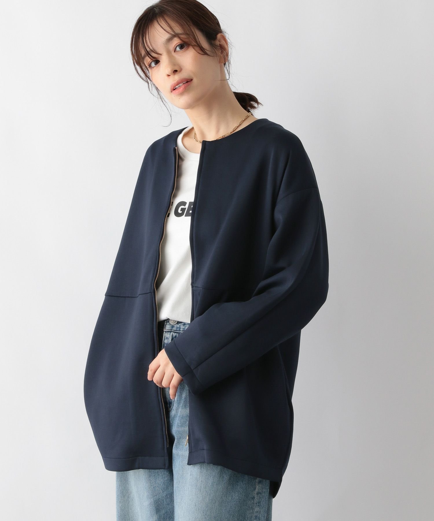 【グローバルワーク/GLOBAL WORK】のライトクッションノーカラーコート/141714 人気、トレンドファッション・服の通販 founy(ファニー) 　ファッション　Fashion　レディースファッション　WOMEN　アウター　Coat Outerwear　コート　Coats　クッション　Cushion　パターン　Pattern　プリント　Print　ボトム　Bottom　エレガント 上品　Elegant　人気　Popularity　軽量　Lightweight　 other-1|ID: prp329100004156122 ipo3291000000028644107