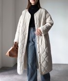 【リベリー/Riberry】のキルティングロングコート 人気、トレンドファッション・服の通販 founy(ファニー) ファッション Fashion レディースファッション WOMEN アウター Coat Outerwear コート Coats カーディガン Cardigan キルティング Quilting キルト Quilt シンプル Simple スラックス Slacks デニム Denim ポケット Pocket マフラー Scarf ロング Long 定番 Standard thumbnail アイボリー|ID: prp329100004156190 ipo3291000000028789259