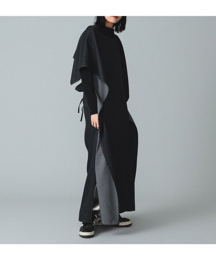 【その他のブランド/Other】のmaturely / Denim-like Twill Dress インテリア・キッズ・メンズ・レディースファッション・服の通販 founy(ファニー) https://founy.com/ ファッション Fashion レディースファッション WOMEN ワンピース Dress ドレス Party Dresses ウェーブ Wave デニム Denim ブラウジング Browsing プリント Print |ID: prp329100004156196 ipo3291000000028644522