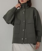 【センスオブプレイス/SENSE OF PLACE by URBAN RESEARCH】のスタンドカラーニットブルゾン 人気、トレンドファッション・服の通販 founy(ファニー) ファッション Fashion レディースファッション WOMEN アウター Coat Outerwear ブルゾン Blouson/Jackets トップス・カットソー Tops/Tshirt ニット Knit Tops 2024年 2024 2024-2025秋冬・A/W Aw/Autumn/Winter/Fw/Fall/2024-2025 A/W・秋冬 Aw・Autumn/Winter・Fw・Fall-Winter 冬 Winter thumbnail KHAKI|ID: prp329100004156199 ipo3291000000028644549