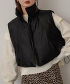 【センスオブプレイス/SENSE OF PLACE by URBAN RESEARCH】のクロップドパフベスト 人気、トレンドファッション・服の通販 founy(ファニー) ファッション Fashion レディースファッション WOMEN アウター Coat Outerwear トップス・カットソー Tops/Tshirt ベスト/ジレ Gilets/Vests 2024年 2024 2024-2025秋冬・A/W Aw/Autumn/Winter/Fw/Fall/2024-2025 A/W・秋冬 Aw・Autumn/Winter・Fw・Fall-Winter 冬 Winter クロップド Cropped コンパクト Compact ショート Short トレンド Trend ボトム Bottom thumbnail BLACK|ID: prp329100004156203 ipo3291000000028644575