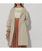 【エルーラ/Elura】のノーカラータッサーコート/137591 人気、トレンドファッション・服の通販 founy(ファニー) ファッション Fashion レディースファッション WOMEN アウター Coat Outerwear コート Coats フォルム Form ロング Long thumbnail グレージュ50|ID: prp329100004156239 ipo3291000000028644743