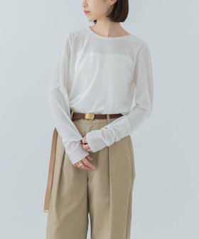 【アーバンリサーチ/URBAN RESEARCH】のシアーベロアロングスリーブカットソー 人気、トレンドファッション・服の通販 founy(ファニー) ファッション Fashion レディースファッション WOMEN トップス・カットソー Tops/Tshirt カットソー Cut and Sewn ベロア Velour 2024年 2024 2024-2025秋冬・A/W Aw/Autumn/Winter/Fw/Fall/2024-2025 A/W・秋冬 Aw・Autumn/Winter・Fw・Fall-Winter 冬 Winter おすすめ Recommend インナー Inner カットソー Cut And Sew シアー Sheer シンプル Simple スラックス Slacks トレンド Trend ビスチェ Bustier ベロア Velor 今季 This Season |ID:prp329100004156284