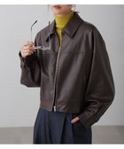 【フリーズマート/FREE'S MART】の合皮ジップアップブルゾン 人気、トレンドファッション・服の通販 founy(ファニー) ファッション Fashion レディースファッション WOMEN アウター Coat Outerwear ブルゾン Blouson/Jackets おすすめ Recommend ギャザー Gather ショート Short スウェット Sweat フォルム Form thumbnail ダークブラウン|ID: prp329100004156290 ipo3291000000028645007