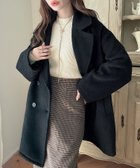 【ジュノア/JUNOAH】のMeiru シャギーミドルコート 人気、トレンドファッション・服の通販 founy(ファニー) ファッション Fashion レディースファッション WOMEN アウター Coat Outerwear コート Coats thumbnail ブラック|ID: prp329100004156311 ipo3291000000028645113