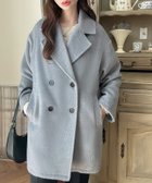 【ジュノア/JUNOAH】のMeiru シャギーミドルコート 人気、トレンドファッション・服の通販 founy(ファニー) ファッション Fashion レディースファッション WOMEN アウター Coat Outerwear コート Coats thumbnail グレー|ID: prp329100004156311 ipo3291000000028645115