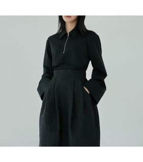 【ルシェル ブルー/LE CIEL BLEU】のハーフジップトップ / Harf ZipTOP 人気、トレンドファッション・服の通販 founy(ファニー) ファッション Fashion レディースファッション WOMEN ワンピース Dress カットソー Cut And Sew |ID:prp329100004156353