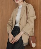 【ブージュルード/Bou Jeloud】のシアー切替テーラードジャケット BEIGE|ID: prp329100004156372 ipo3291000000028645400